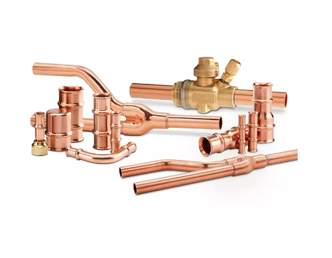 Copper pipe and copper connection for cold